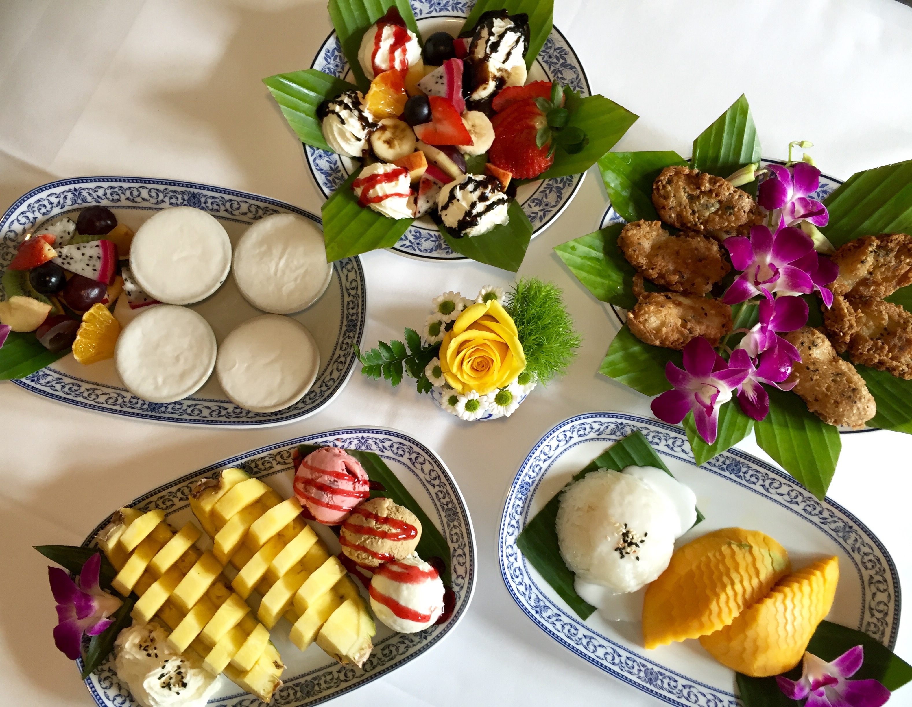Leckere Desserts im besten Thai Restaurant in der Region Wil,  Sankt Gallen und der Ostschweiz